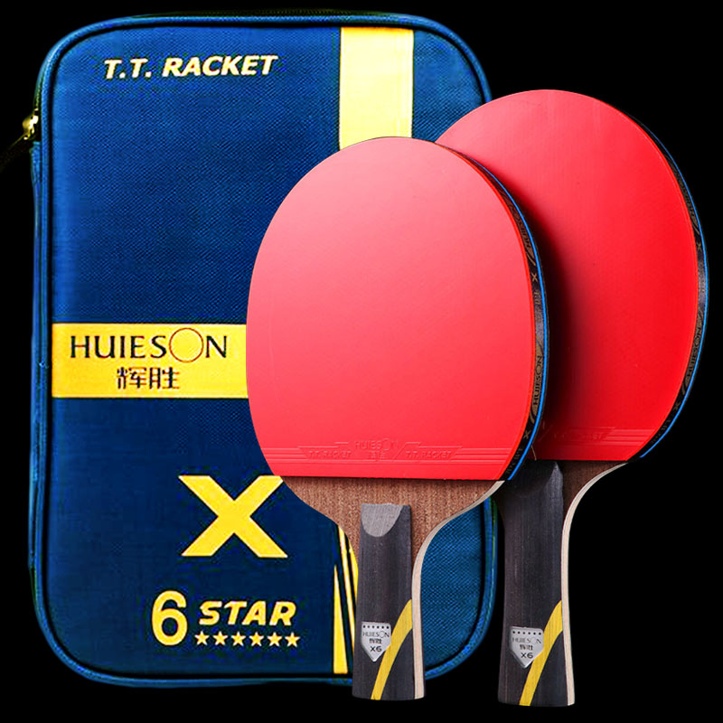 Table Tennis Xiom - Huieson 5/6 スター卓球ラケット カーボン攻撃的ピンポンラケットパドル カバーバッグ付き