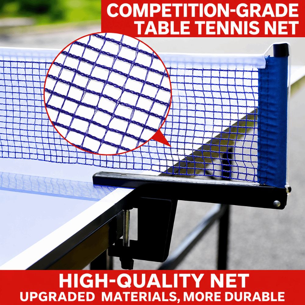 Table Tennis Online - 標準卓球ネット 調節可能なクランプ 折りたたみ式ポスト ピンポンネット 厚い卓球ネットポスト 卓球台