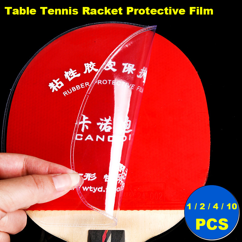 Table Tennis Film - 1/2/4/10 個卓球ラケット保護フィルム非粘着性透明卓球ゴムプロテクターカバーアクセサリー
