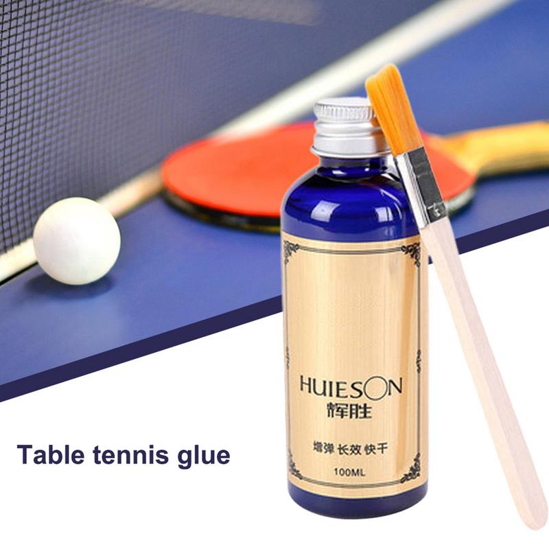 Table Tennis Online - 100 ミリリットルスピード液体スーパー接着剤プロフェッショナル卓球液体ブラシピンポンラケットゴム卓球接着剤接着剤