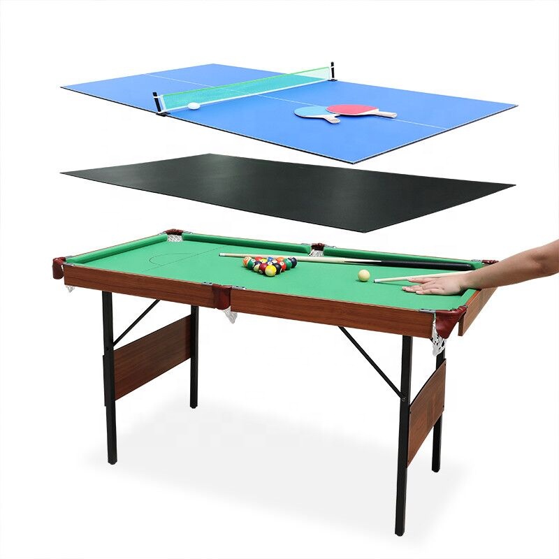 Table Tennis Kids - 3in1多機能スヌーカービリヤードプールテーブル、卓球、ダイニングテーブル、子供と家族向けスポーツ用