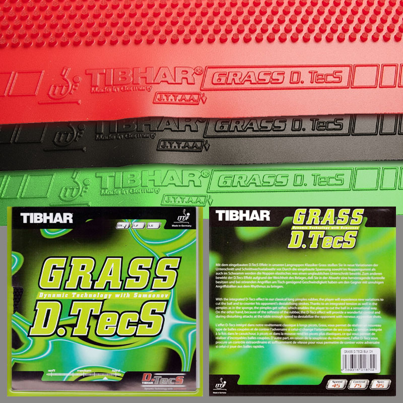TIBHAR Grass D.TecS 卓球ラバーシート ロ - Table Tennis Film のレビューと価格