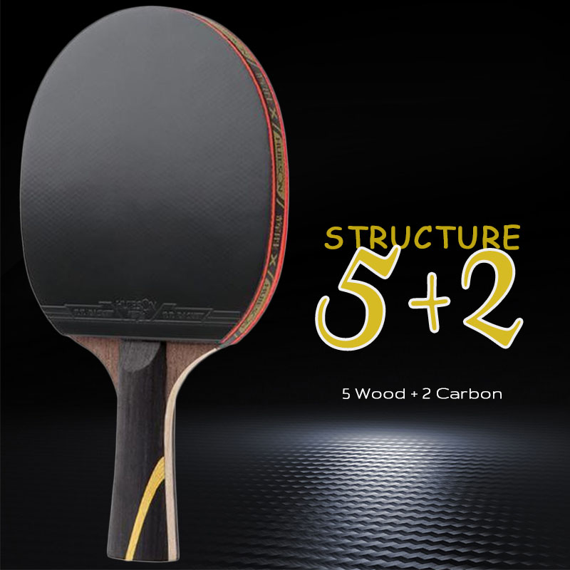 Huieson 5/6 スター卓球ラケット カーボン攻撃的ピ - Table Tennis Xiom のレビューと価格