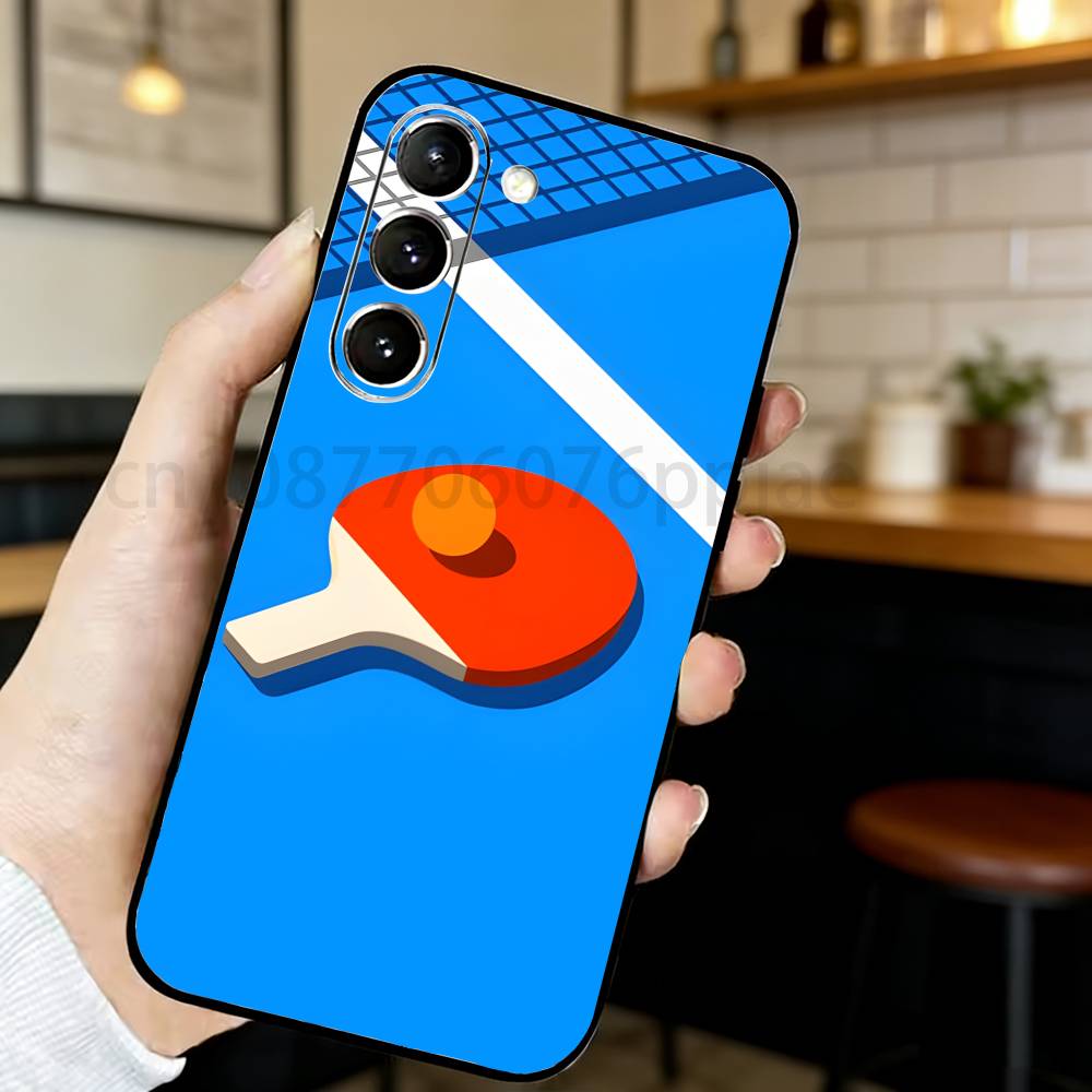卓球ラケットピンポン電話ケースサムスン S20、21、22、 - Table Tennis Animation のレビューと価格