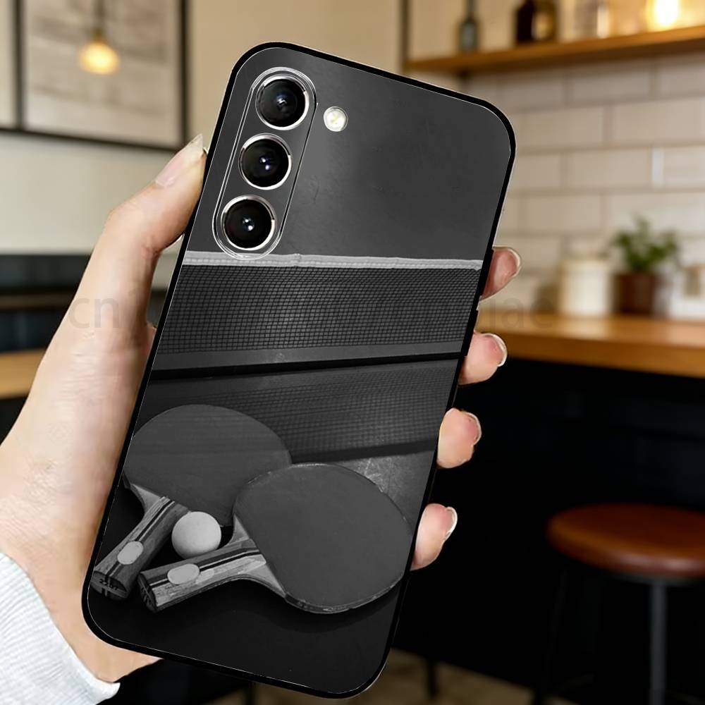 卓球ラケットピンポン電話ケースサムスン S20、21、22、 - Table Tennis Animation のレビューと価格