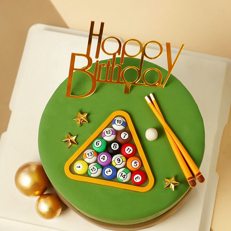 ビリヤードボールケーキデコレーション男の子子供子供の誕生日パ - Table Tennis Kids のレビューと価格