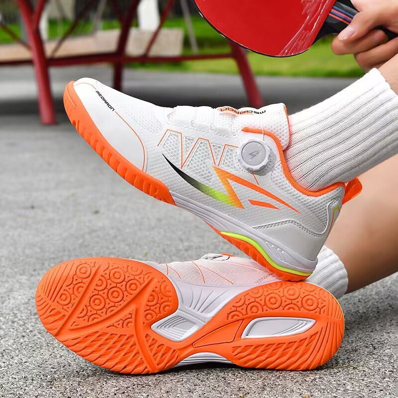 新しい回転バックル付き牛革ソールメンズ＆レディーストレーニン - Table Tennis Youth のレビューと価格